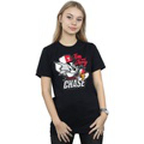 Camiseta manga larga Cat Mouse Chase para mujer - Dessins Animés - Modalova