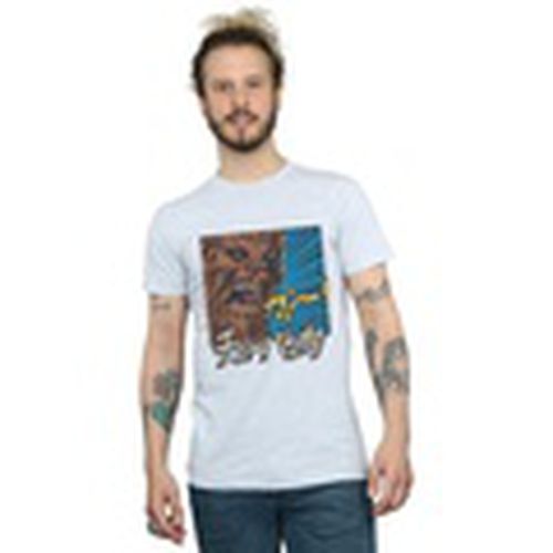 Camiseta manga larga Chewbacca Roar Pop Art para hombre - Disney - Modalova