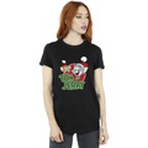 Camiseta manga larga Christmas Hat Logo para mujer - Dessins Animés - Modalova