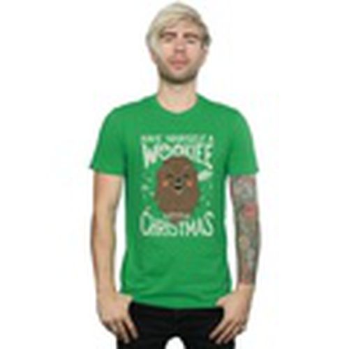 Camiseta manga larga Wookiee Little para hombre - Disney - Modalova