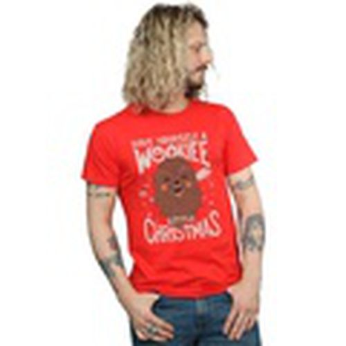 Camiseta manga larga Wookiee Little Christmas para hombre - Disney - Modalova