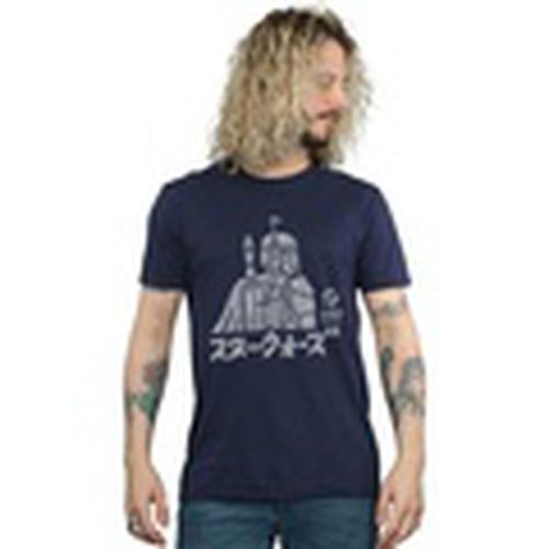 Camiseta manga larga Kanji Boba Fett para hombre - Disney - Modalova