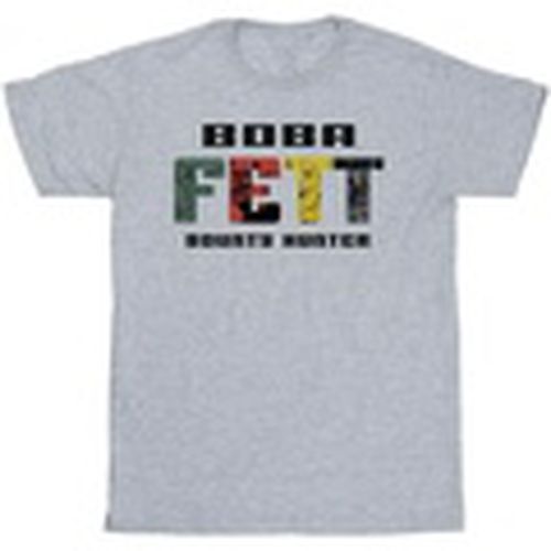 Camiseta manga larga Boba Fett Character Logo para hombre - Disney - Modalova