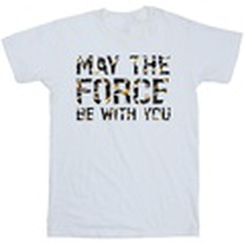 Camiseta manga larga May The Force para hombre - Disney - Modalova