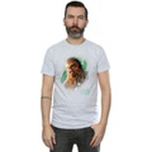 Camiseta manga larga The Last Jedi Chewbacca Brushed para hombre - Disney - Modalova