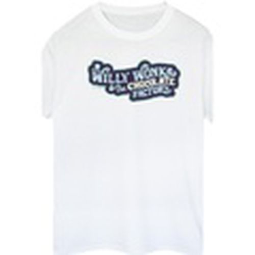 Camiseta manga larga Chocolate Factory Logo para mujer - Willy Wonka - Modalova