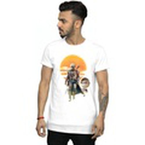 Camiseta manga larga The Mandalorian Sunset Poster para hombre - Disney - Modalova