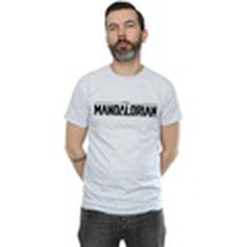 Camiseta manga larga The Mandalorian Logo para hombre - Disney - Modalova