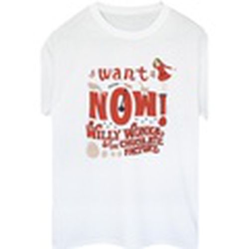 Camiseta manga larga Verruca Salt I Want It Now para mujer - Willy Wonka - Modalova