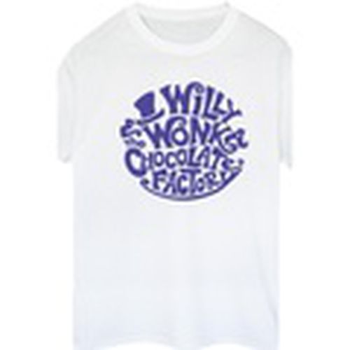 Camiseta manga larga Typed Logo para mujer - Willy Wonka & The Chocolate Fact - Modalova