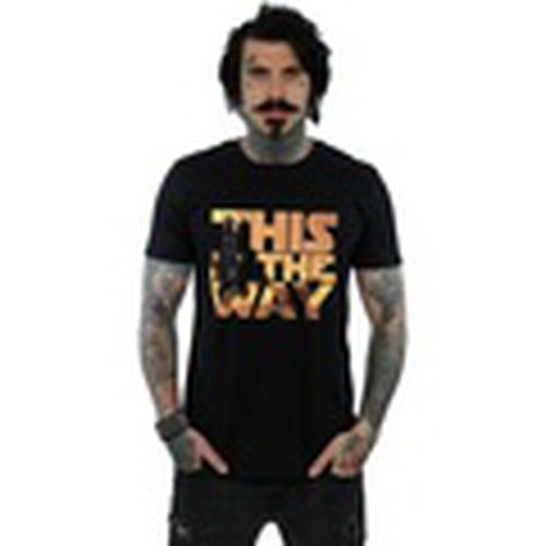 Camiseta manga larga The Mandalorian The Way para hombre - Disney - Modalova