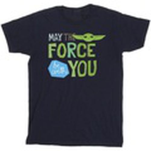 Camiseta manga larga The Mandalorian May The Force Be With You para hombre - Disney - Modalova