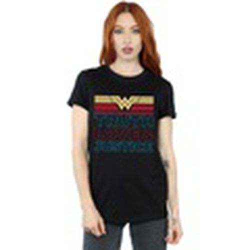 Camiseta manga larga 84 Truth And Justice para mujer - Dc Comics - Modalova