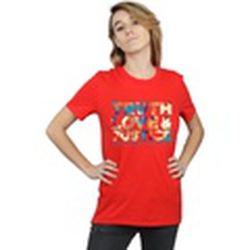 Camiseta manga larga 84 Truth Love Justice para mujer - Dc Comics - Modalova