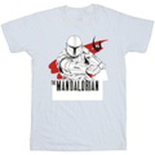 Camiseta manga larga The Mandalorian Mando Shoots para hombre - Disney - Modalova
