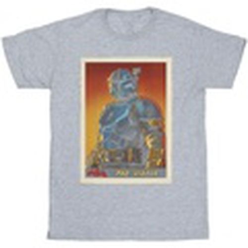 Camiseta manga larga The Mandalorian Paz Vizla Card para hombre - Disney - Modalova