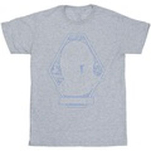 Camiseta manga larga The Mandalorian Outline Helm Diamond para hombre - Disney - Modalova