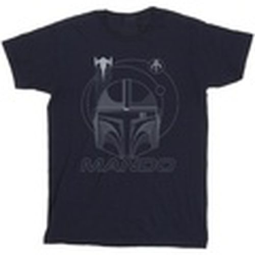 Camiseta manga larga The Mandalorian Rings Helmet para hombre - Disney - Modalova