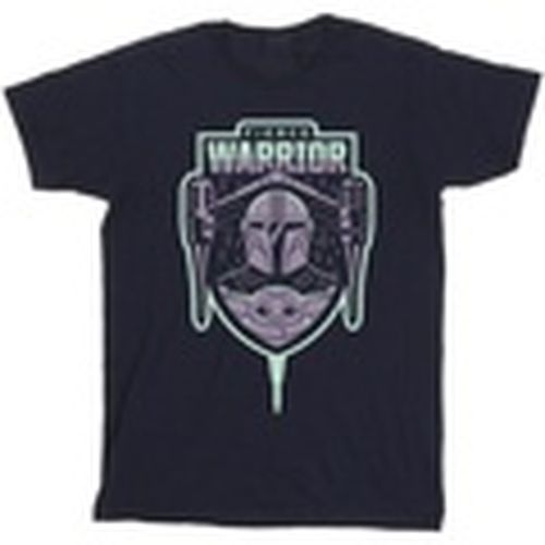 Camiseta manga larga The Mandalorian Fierce Warrior para hombre - Disney - Modalova