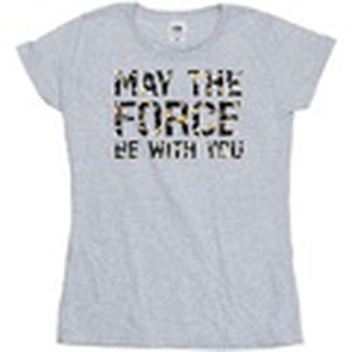 Camiseta manga larga May The Force Infill para mujer - Disney - Modalova