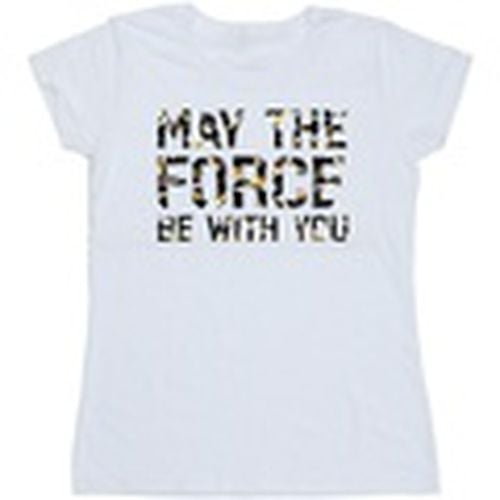 Camiseta manga larga May The Force para mujer - Disney - Modalova