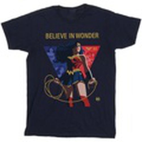 Camiseta manga larga Wonder Woman 80th Anniversary Believe In Wonder Pose para mujer - Dc Comics - Modalova
