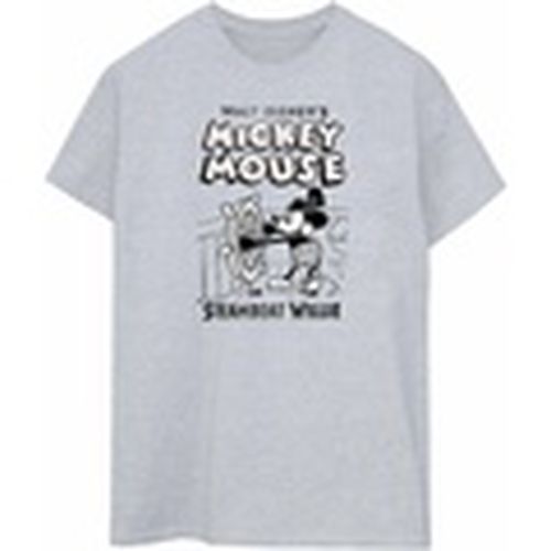Camiseta manga larga Mickey Mouse Steamboat Willie para mujer - Disney - Modalova
