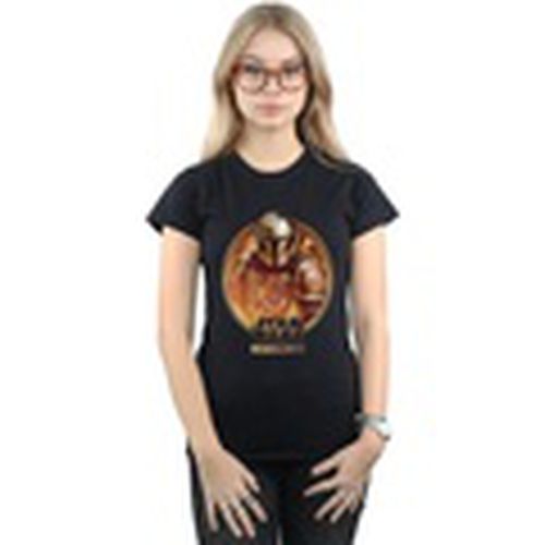 Camiseta manga larga The Mandalorian Framed para mujer - Disney - Modalova