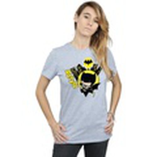 Camiseta manga larga Chibi Batman Swinging para mujer - Dc Comics - Modalova