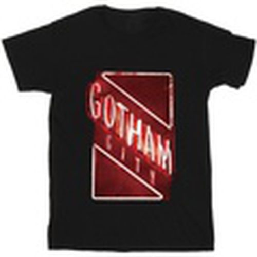 Camiseta manga larga The Batman Gotham City Neon Lights para hombre - Dc Comics - Modalova