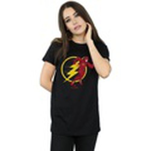 Camiseta manga larga The Flash Running Emblem para mujer - Dc Comics - Modalova