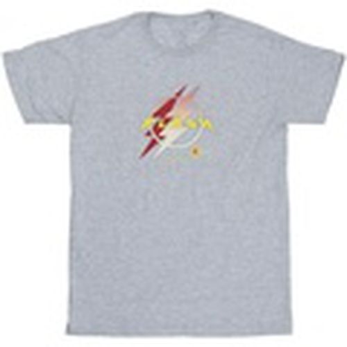 Camiseta manga larga The Flash Lightning Logo para hombre - Dc Comics - Modalova