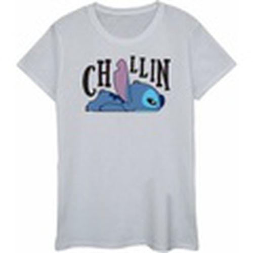 Camiseta manga larga Lilo And Stitch Chillin para mujer - Disney - Modalova