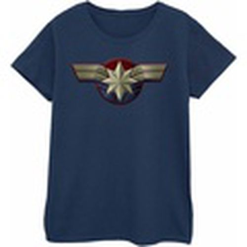 Camiseta manga larga Captain Chest Emblem para mujer - Marvel - Modalova