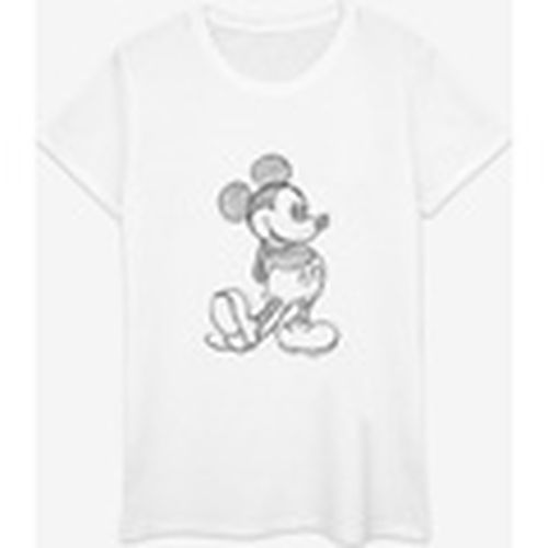Camiseta manga larga Mickey Mouse Sketch Kick para mujer - Disney - Modalova