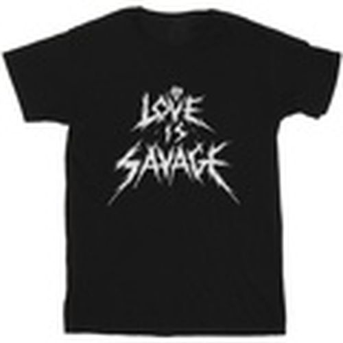 Camiseta manga larga Love Is Savage para hombre - Disney - Modalova