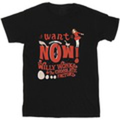 Camiseta manga larga Verruca Salt I Want It Now para hombre - Willy Wonka - Modalova