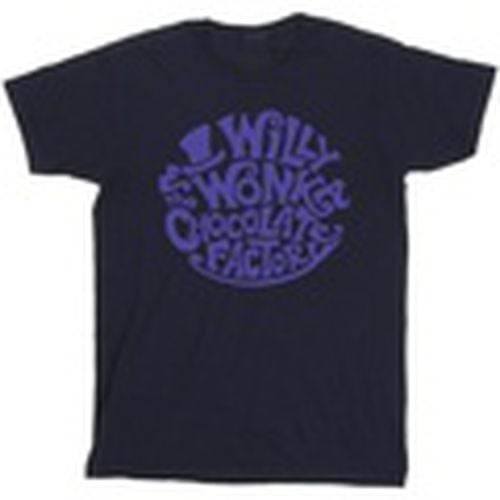Camiseta manga larga Typed Logo para hombre - Willy Wonka & The Chocolate Fact - Modalova