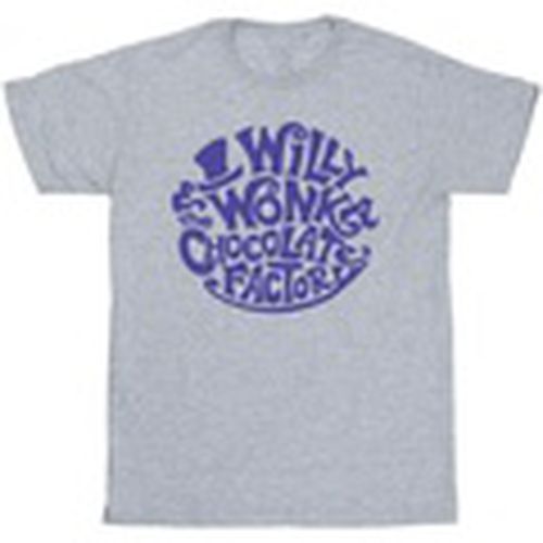 Camiseta manga larga Typed Logo para hombre - Willy Wonka & The Chocolate Fact - Modalova