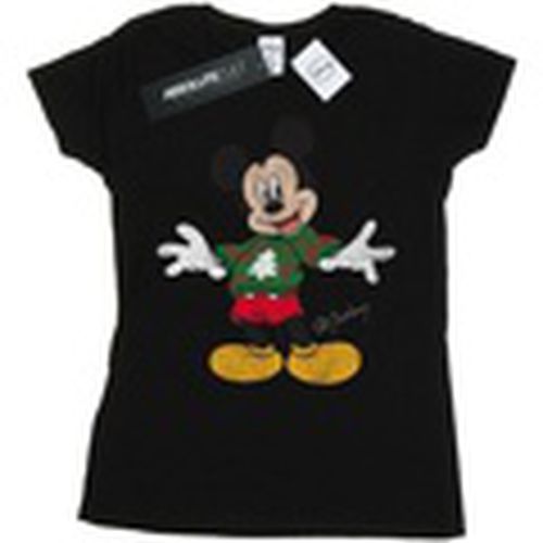 Camiseta manga larga Mickey Mouse Christmas Jumper para mujer - Disney - Modalova
