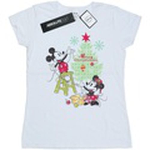 Camiseta manga larga Mickey And Minnie Christmas Tree para mujer - Disney - Modalova