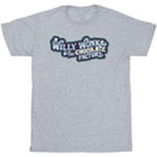 Camiseta manga larga Chocolate Factory Logo para hombre - Willy Wonka - Modalova