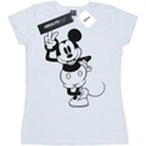 Camiseta manga larga Mickey Mouse Peace Hand para mujer - Disney - Modalova