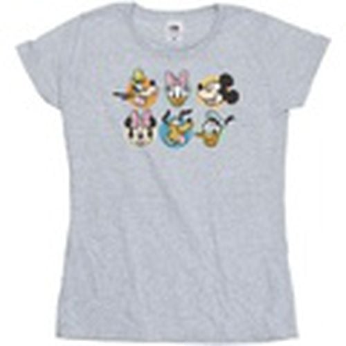 Camiseta manga larga Mickey Mouse And Friends Faces para mujer - Disney - Modalova