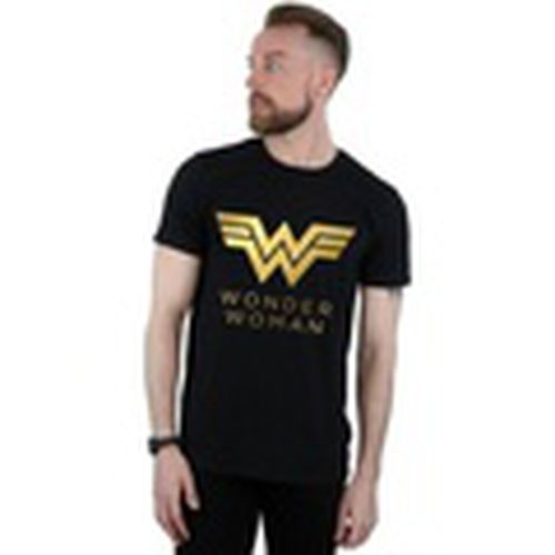 Camiseta manga larga Wonder Woman 84 Golden Logo para hombre - Dc Comics - Modalova