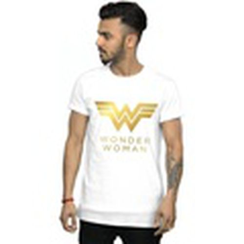 Camiseta manga larga Wonder Woman 84 Golden Logo para hombre - Dc Comics - Modalova