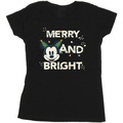 Camiseta manga larga Mickey Mouse Merry Bright para mujer - Disney - Modalova