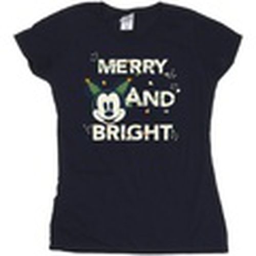 Camiseta manga larga Mickey Mouse Merry Bright para mujer - Disney - Modalova