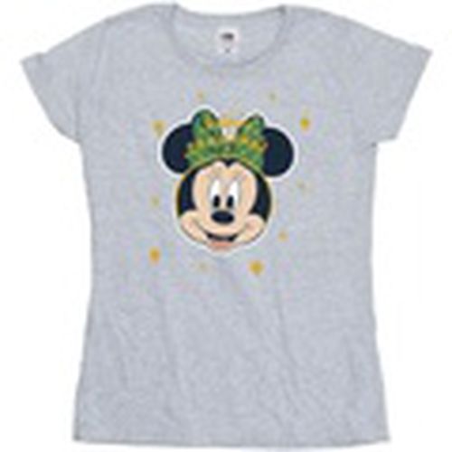 Camiseta manga larga Minnie Mouse Happy Christmas para mujer - Disney - Modalova