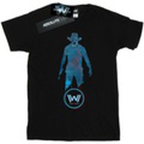Camiseta manga larga Digital Man In Black para hombre - Westworld - Modalova